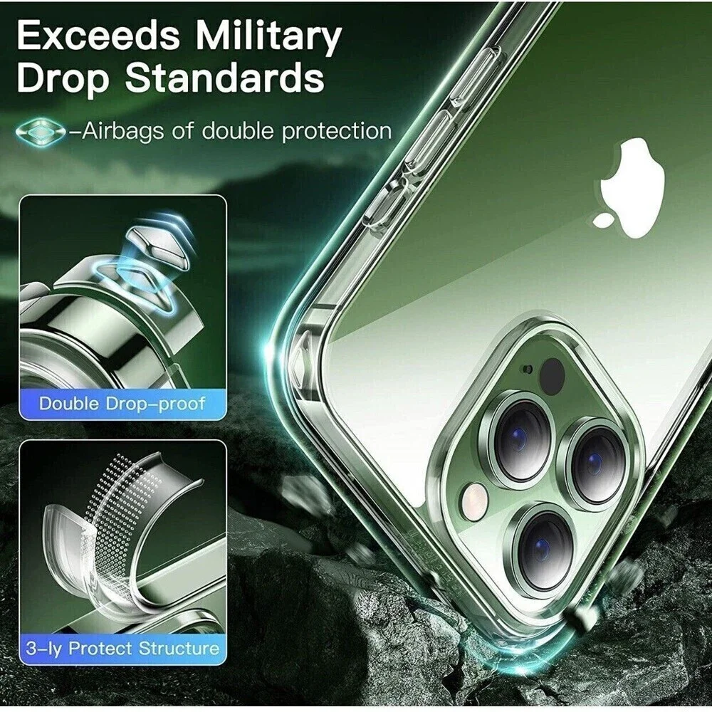 Alphex B series Shockproof Military Grade Case for iPhone 13 Pro max clear NEW